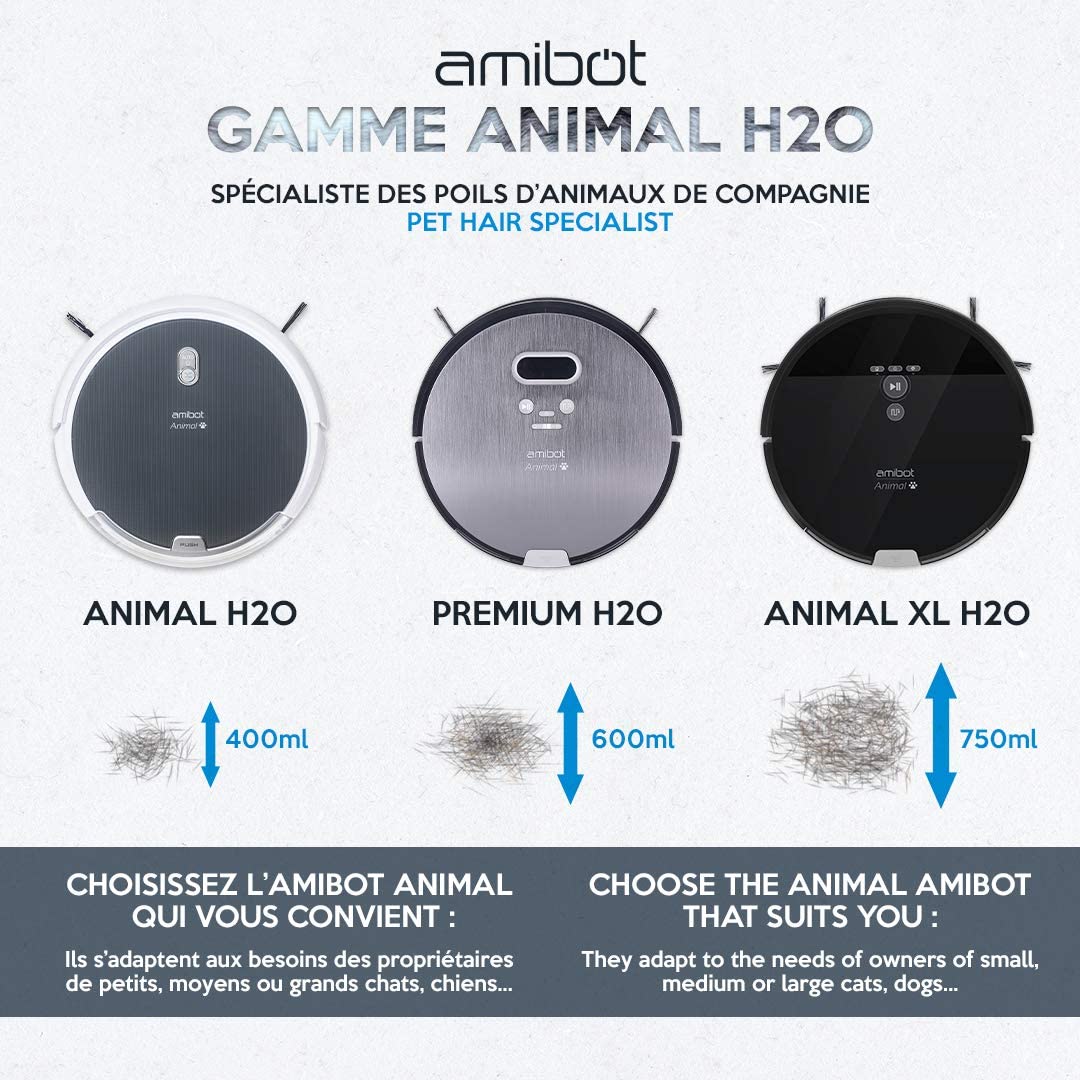 Avis sur l'AMIBOT Animal XL H2O Connect : l'aspirateur d'intérieur nouvelle  génération –