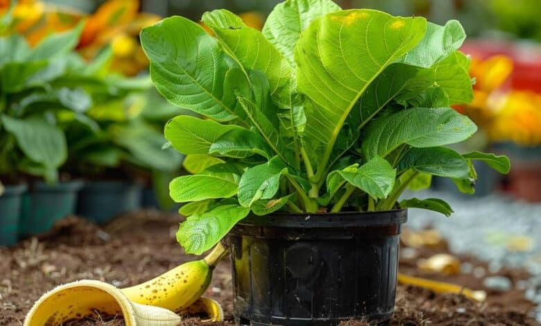 Une astuce étonnante : la peau de banane au secours de vos plantes