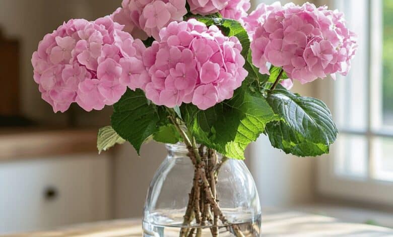 Cette astuce facile pour bouturer un hortensia dans l’eau donne des résultats étonnants