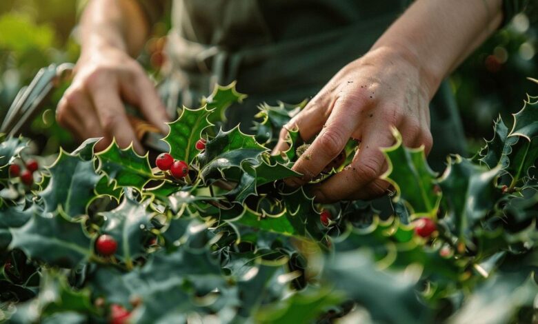 La taille et le bouturage du houx : guide pratique