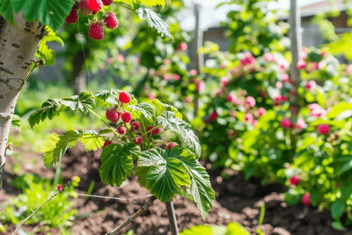 La taille parfaite pour des framboisiers productifs